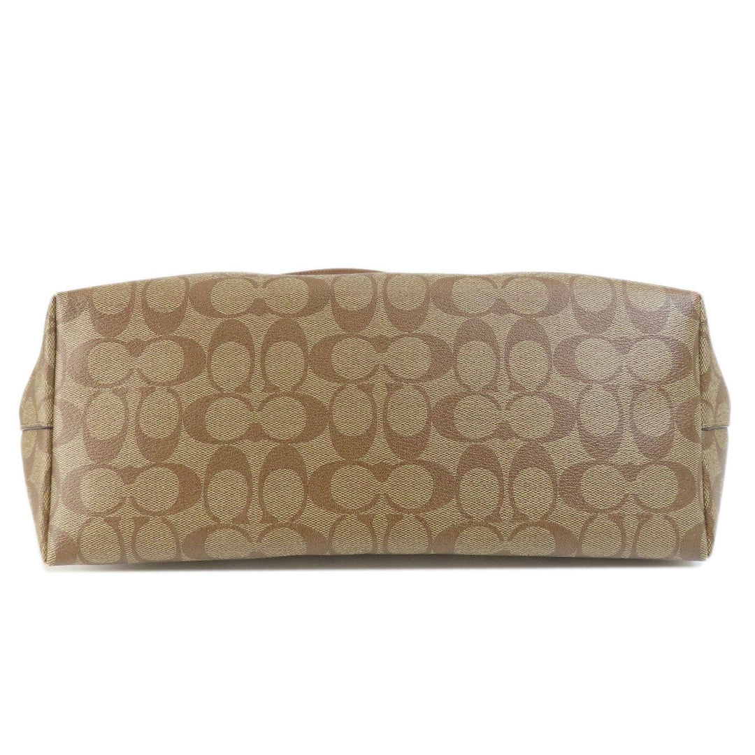 COACH Tote Bag F79609 PVC Brown Signature