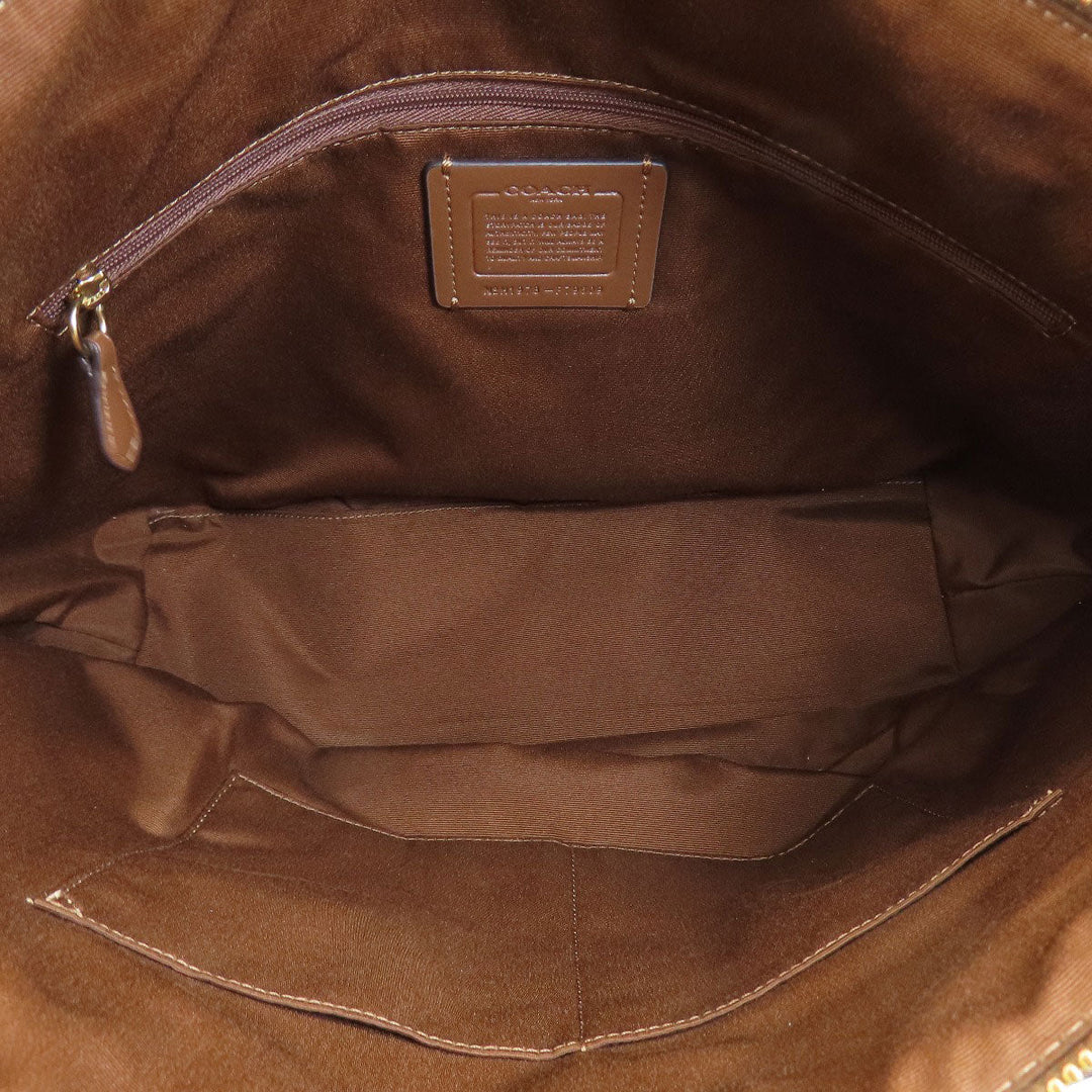 COACH Tote Bag F79609 PVC Brown Signature