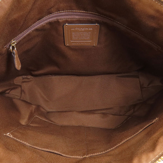 COACH Tote Bag F79609 PVC Brown Signature