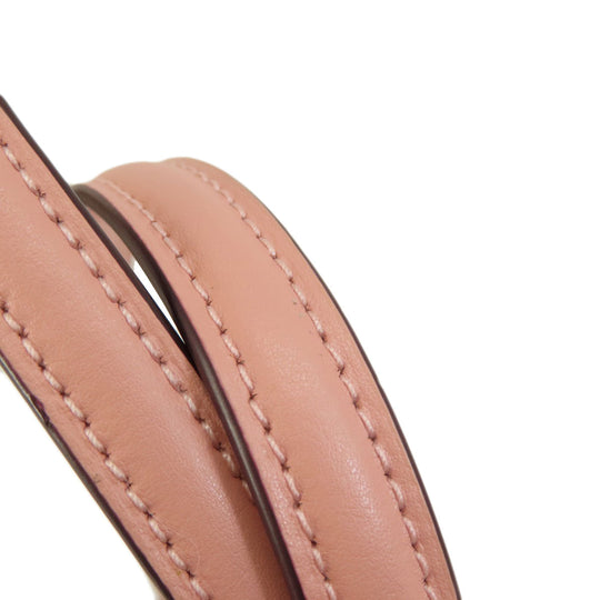 COACH Handbag F67027 PVC Brown Signature 2WAY Women Used Authentic