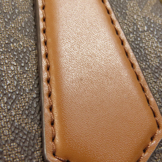 MICHAEL KORS Boston Duffel bag Coated canvas Brown Mini Boston MK Signature 2WAY