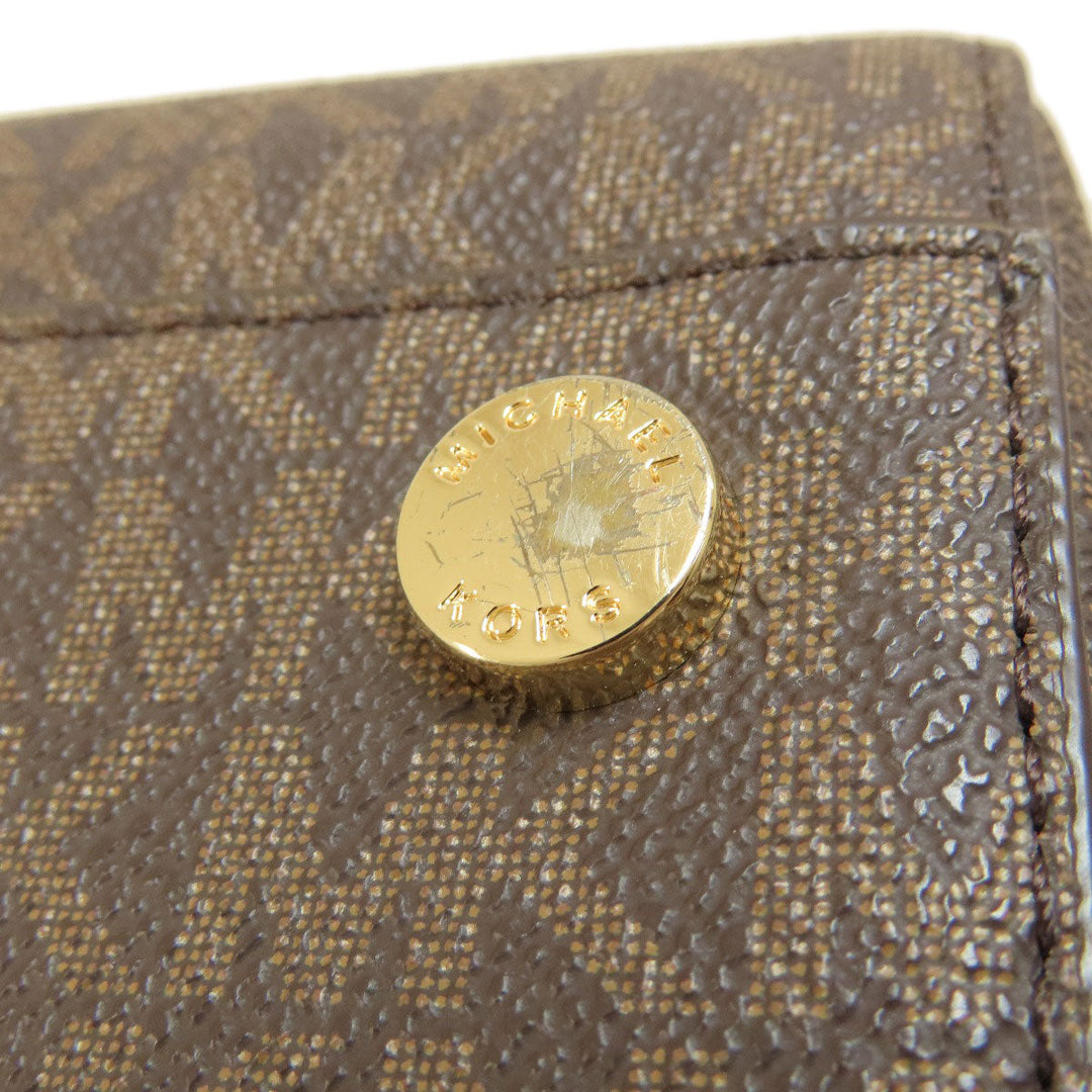 MICHAEL KORS Boston Duffel bag Coated canvas Brown Mini Boston MK Signature 2WAY