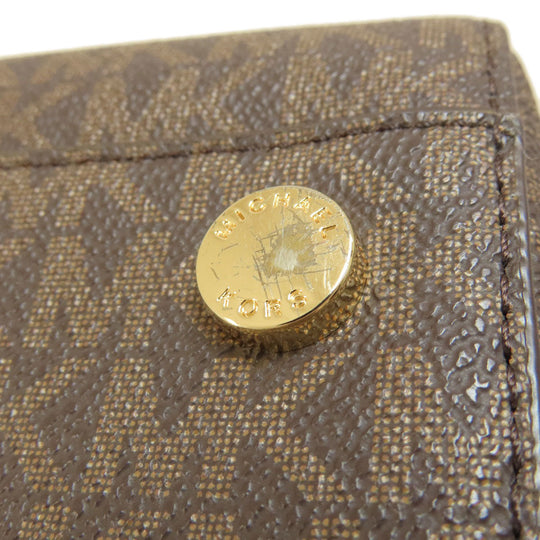 MICHAEL KORS Boston Duffel bag Coated canvas Brown Mini Boston MK Signature 2WAY