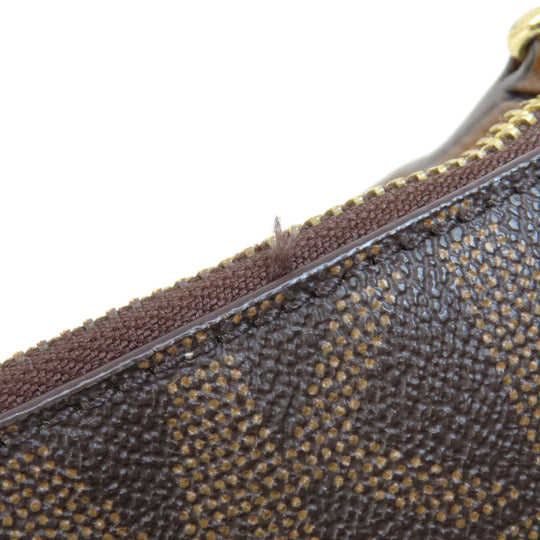 MICHAEL KORS Handbag PVC Brown MK Signature 2WAY Women Used Authentic