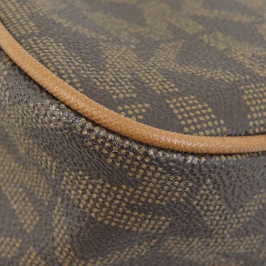 MICHAEL KORS Handbag PVC Brown MK Signature 2WAY Women Used Authentic
