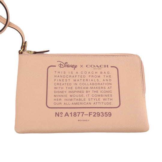 COACH Tote Bag F29359 PVC pink Reversible Disney Collaboration Women Used Authentic