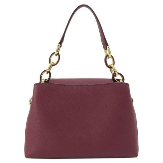 MICHAEL KORS Handbag leather purple 2WAY Women Used Authentic