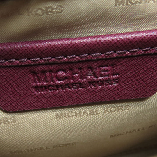 MICHAEL KORS Handbag leather purple 2WAY Women Used Authentic