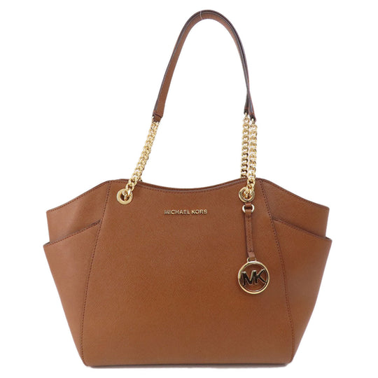 MICHAEL KORS Tote Bag PVC Brown logo Women Used Authentic