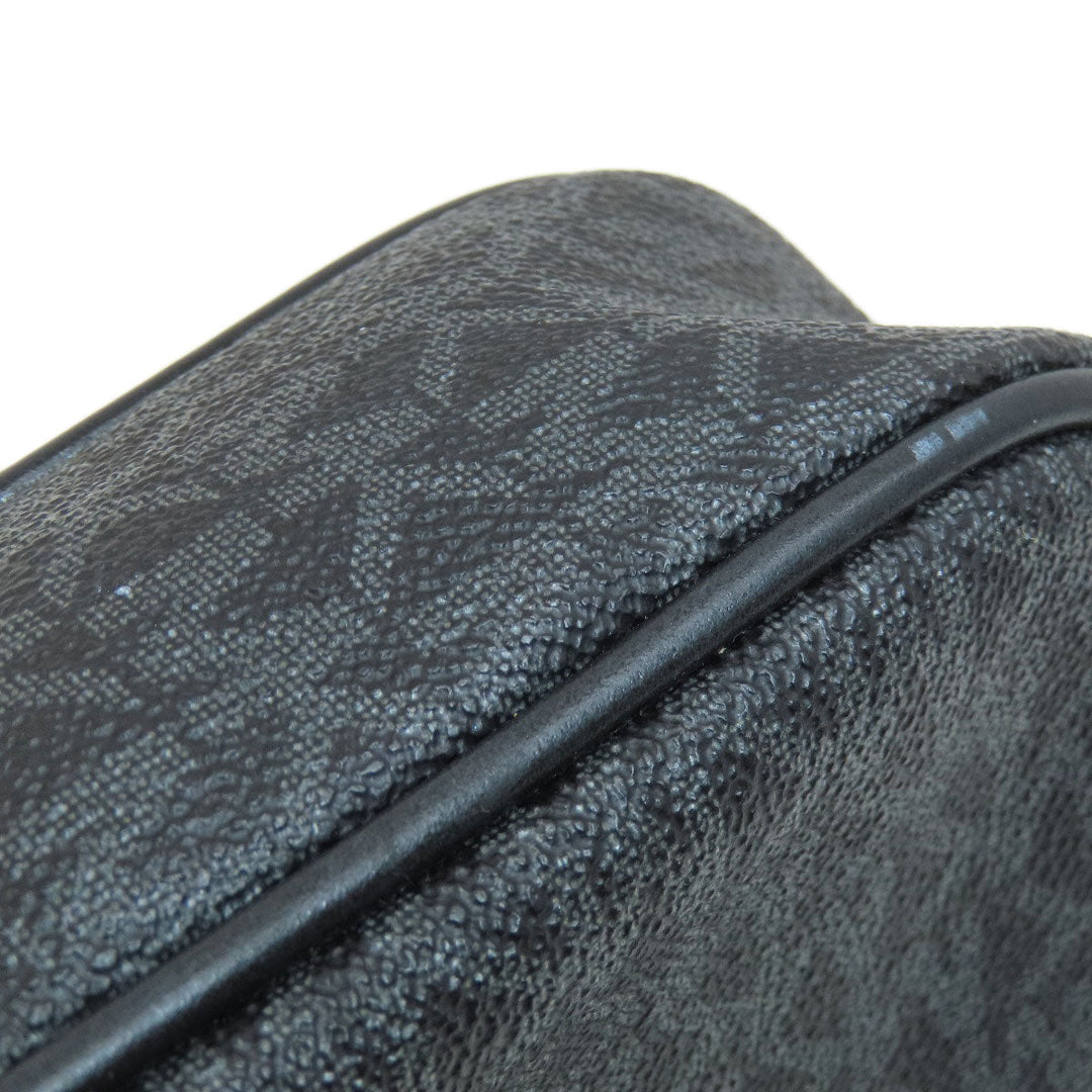 MICHAEL KORS Shoulder Bag PVC Dark gray MK signature