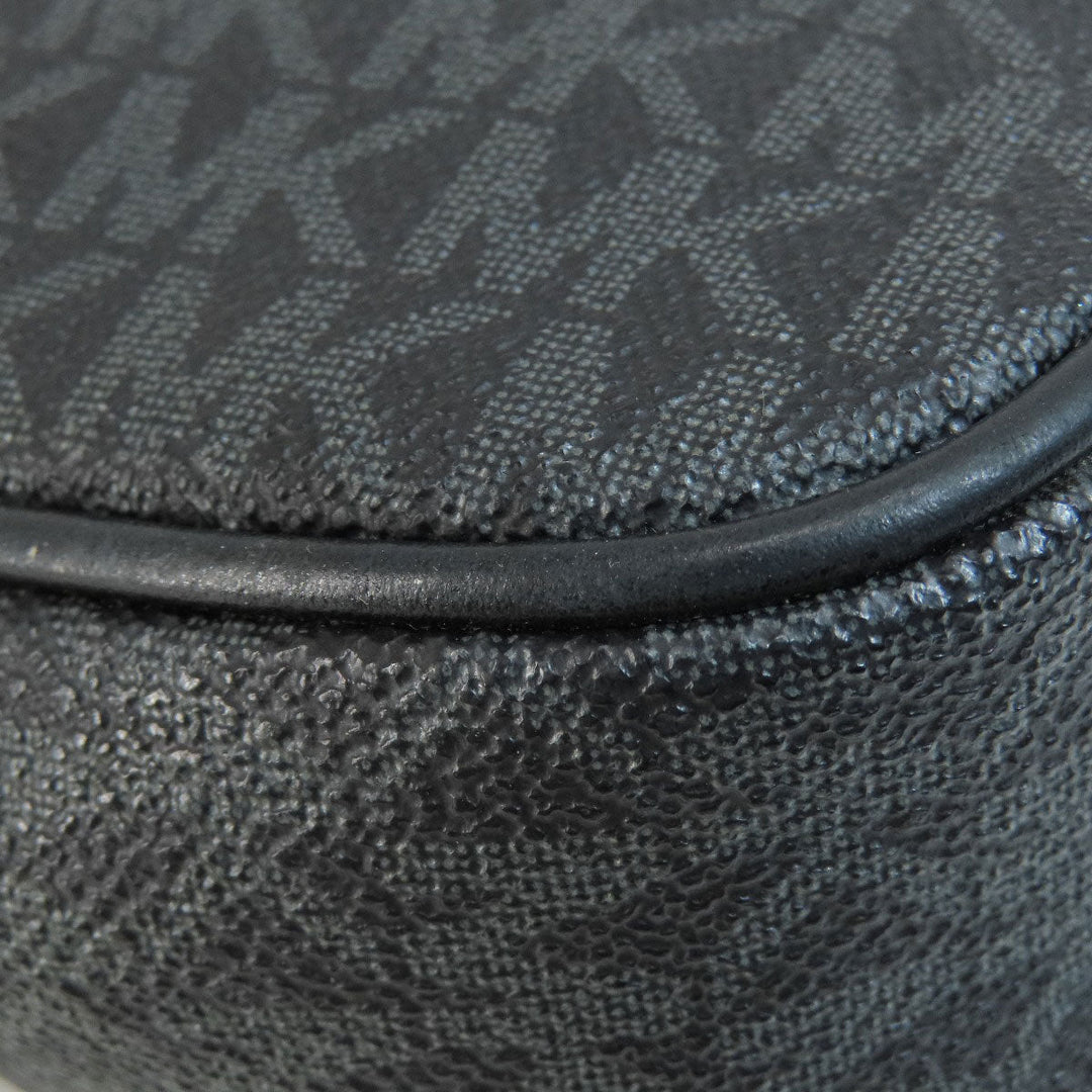MICHAEL KORS Shoulder Bag PVC Dark gray MK signature