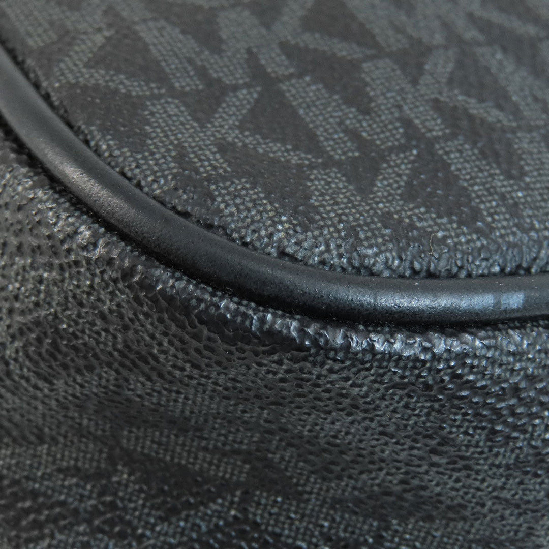 MICHAEL KORS Shoulder Bag PVC Dark gray MK signature