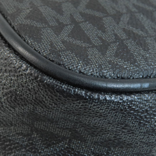 MICHAEL KORS Shoulder Bag PVC Dark gray MK signature