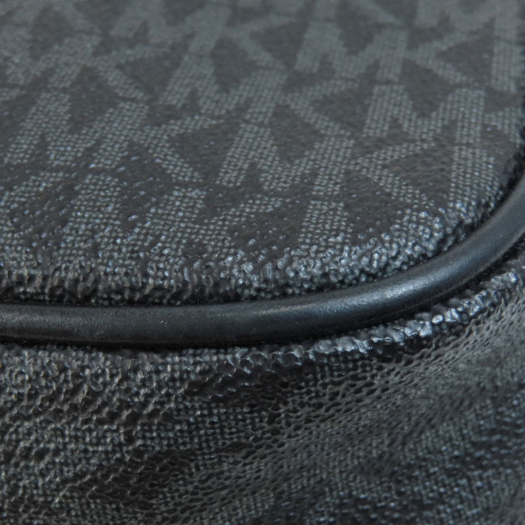MICHAEL KORS Shoulder Bag PVC Dark gray MK signature