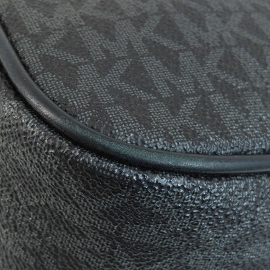 MICHAEL KORS Shoulder Bag PVC Dark gray MK signature