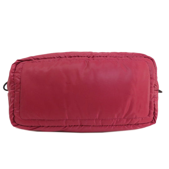 MICHAEL KORS Tote Bag Nylon Red 2WAY Women Used Authentic