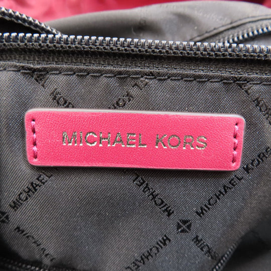 MICHAEL KORS Tote Bag Nylon Red 2WAY Women Used Authentic