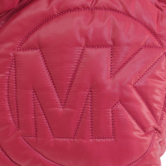 MICHAEL KORS Tote Bag Nylon Red 2WAY Women Used Authentic