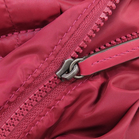 MICHAEL KORS Tote Bag Nylon Red 2WAY Women Used Authentic
