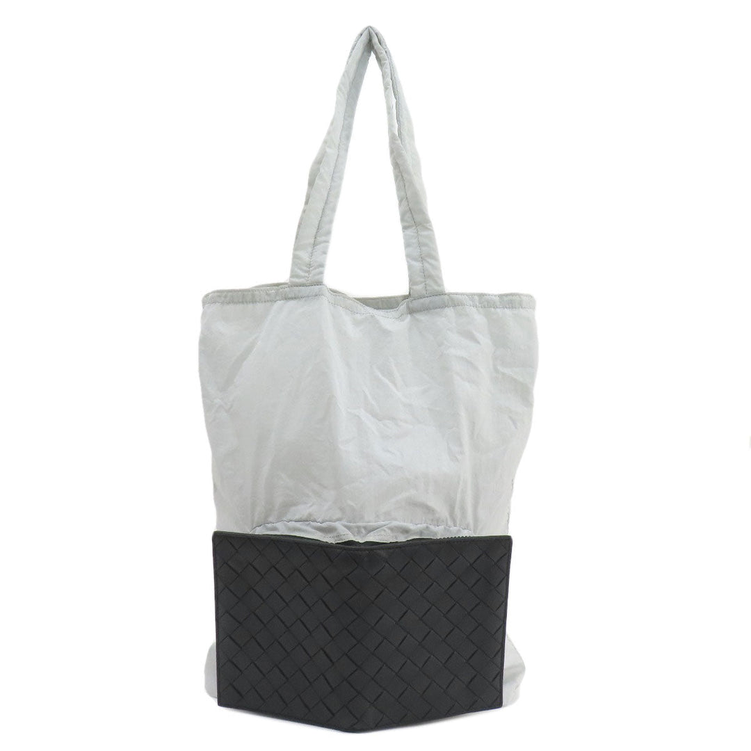 BOTTEGAVENETA Tote Bag Leather, Nylon black Eco Bag INTRECCIATO Women Used Authentic
