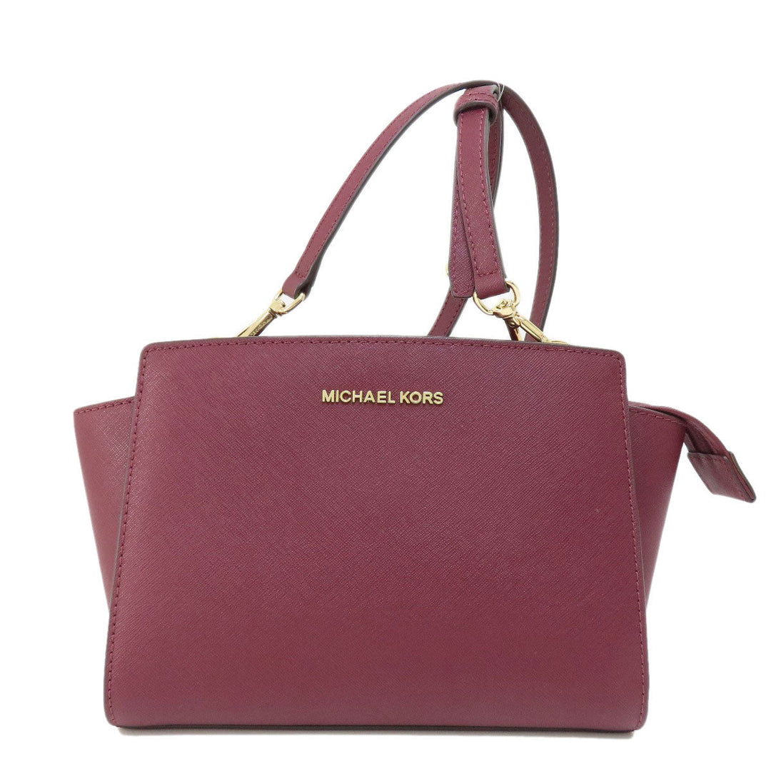 MICHAEL KORS Shoulder Bag PVC Red logo Women Used Authentic