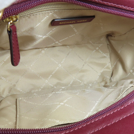 MICHAEL KORS Shoulder Bag PVC Red logo Women Used Authentic