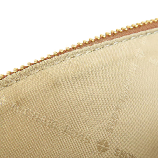 MICHAEL KORS Shoulder Bag PVC Brown logo Long Shoulder