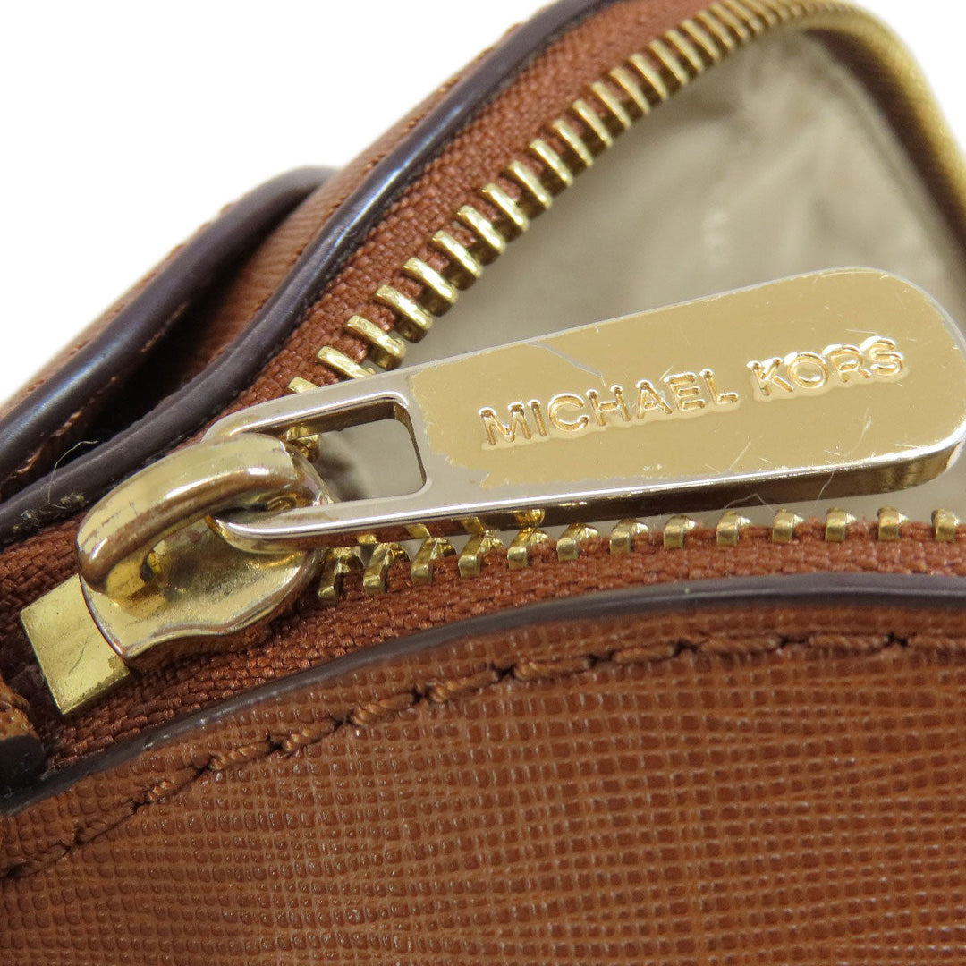 MICHAEL KORS Shoulder Bag PVC Brown logo Long Shoulder
