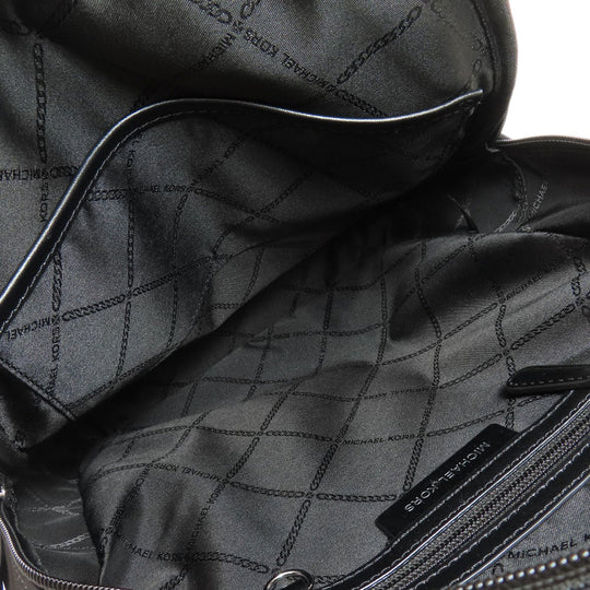 MICHAEL KORS Backpack Nylon black logo Women Used Authentic