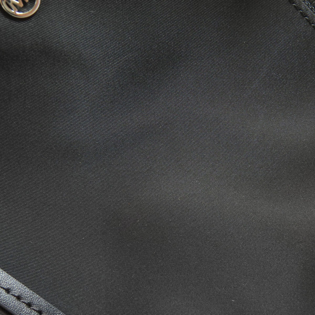 MICHAEL KORS Backpack Nylon black logo Women Used Authentic