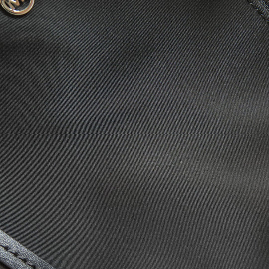 MICHAEL KORS Backpack Nylon black logo Women Used Authentic