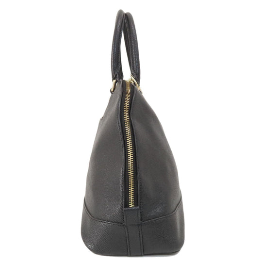 COACH Tote Bag F57524 leather black logo 2WAY