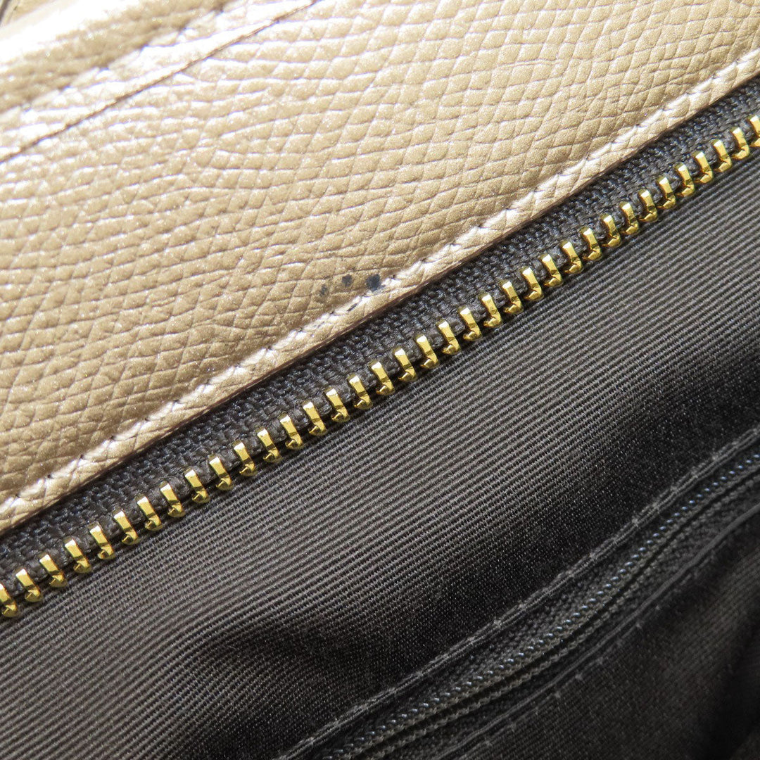 COACH Tote Bag F56129 leather gold logo Women Used Authentic