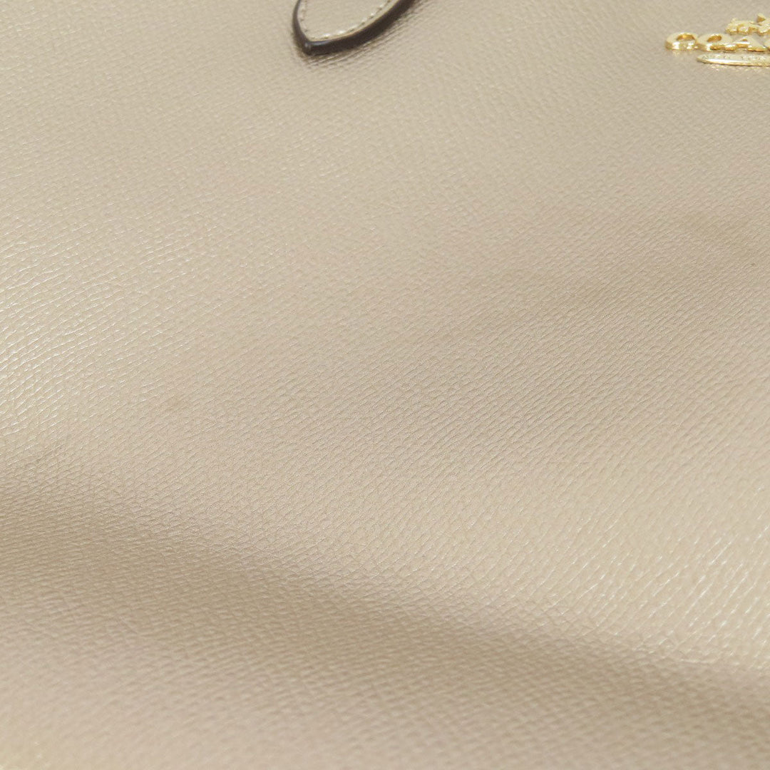 COACH Tote Bag F56129 leather gold logo Women Used Authentic