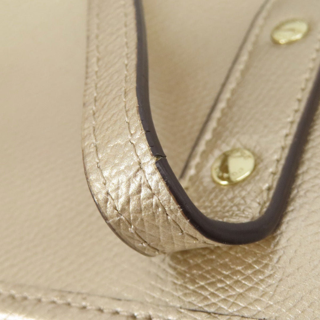 COACH Tote Bag F56129 leather gold logo Women Used Authentic