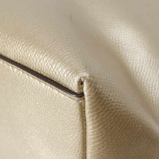 COACH Tote Bag F56129 leather gold logo Women Used Authentic