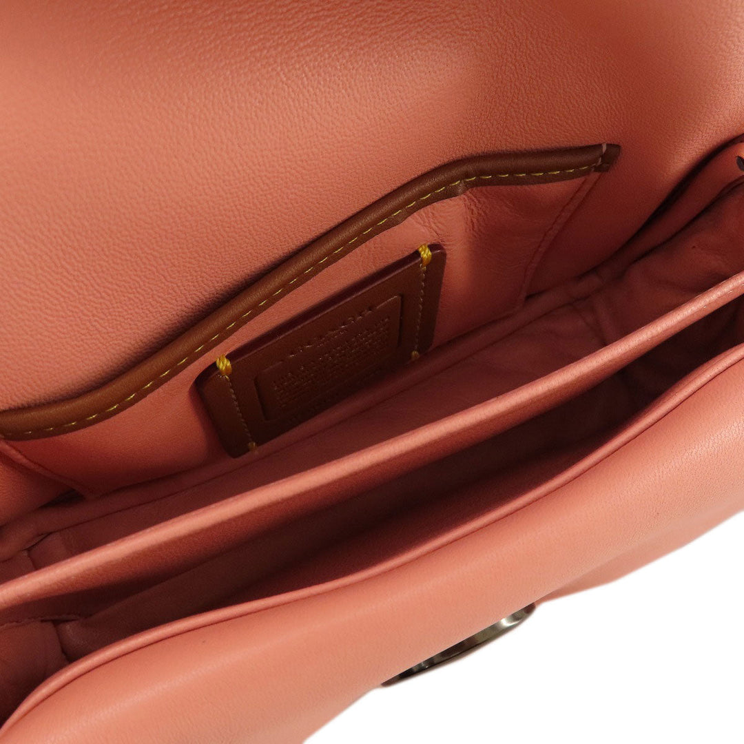 COACH Handbag C3880 leather pink Pillow Toaby 2WAY Women Used Authentic