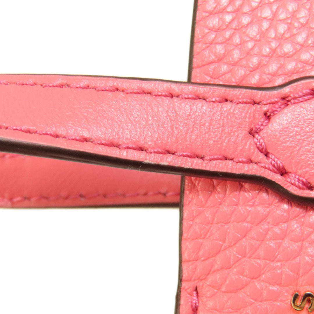 MICHAEL KORS Handbag leather pink logo 2WAY Women Used Authentic