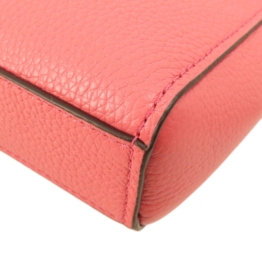 MICHAEL KORS Handbag leather pink logo 2WAY Women Used Authentic