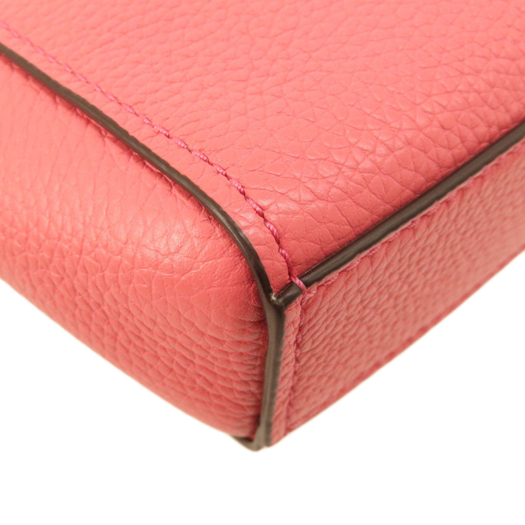 MICHAEL KORS Handbag leather pink logo 2WAY Women Used Authentic