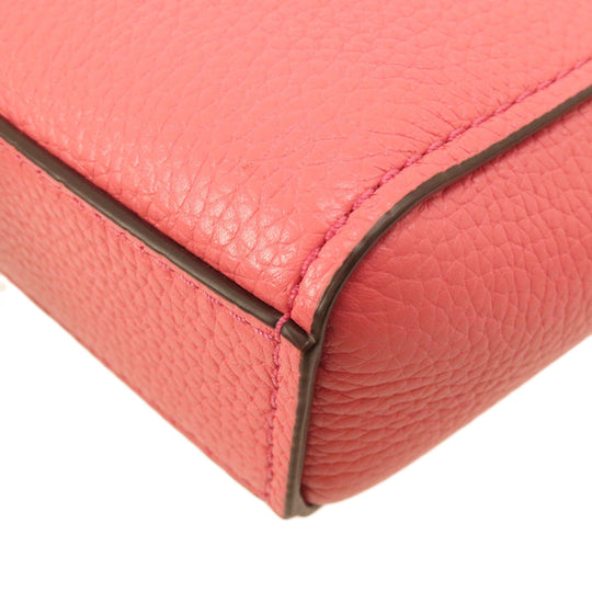 MICHAEL KORS Handbag leather pink logo 2WAY Women Used Authentic