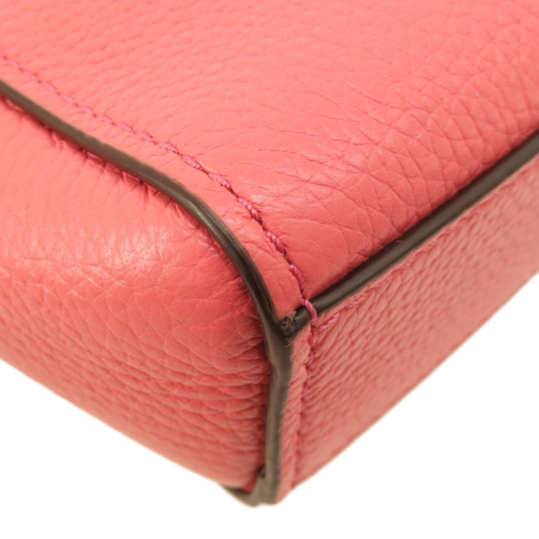 MICHAEL KORS Handbag leather pink logo 2WAY Women Used Authentic
