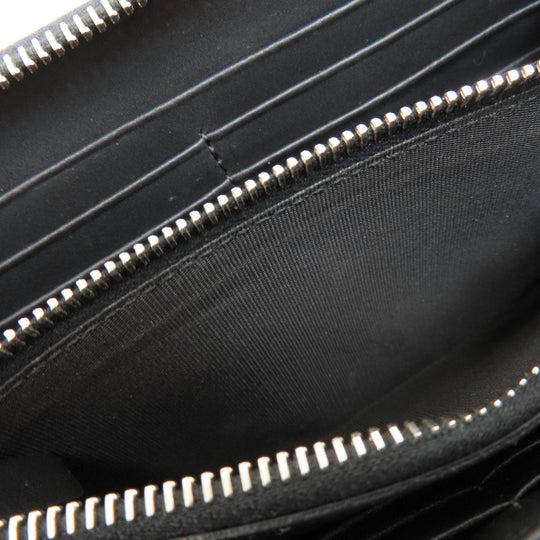 Valentino Long Wallet Purse leather black logo