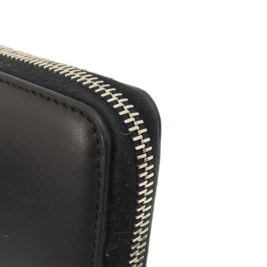 Valentino Long Wallet Purse leather black logo