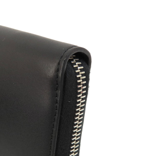 Valentino Long Wallet Purse leather black logo
