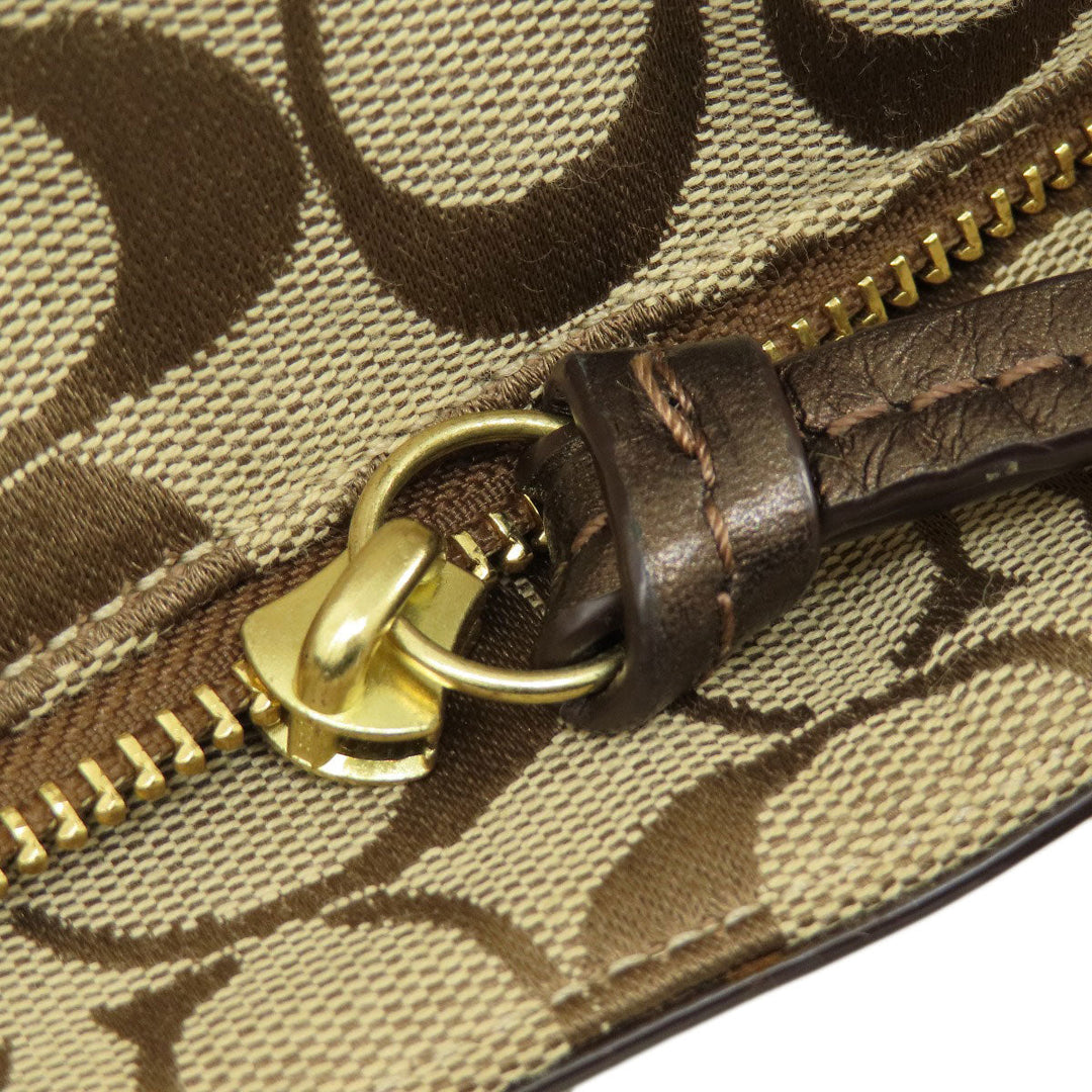 COACH Tote Bag F17726 canvas Brown Signature