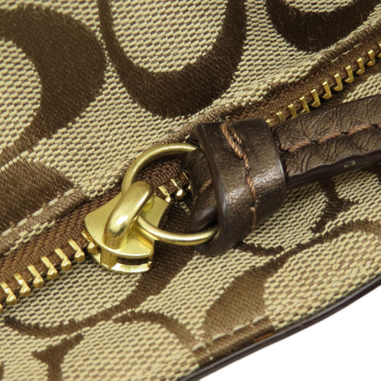 COACH Tote Bag F17726 canvas Brown Signature