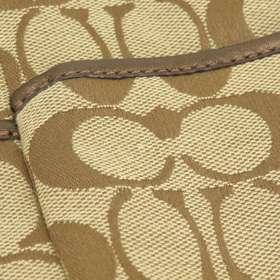 COACH Tote Bag F17726 canvas Brown Signature