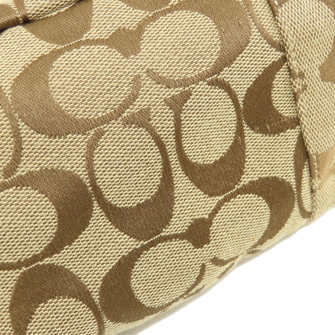 COACH Tote Bag F17726 canvas Brown Signature