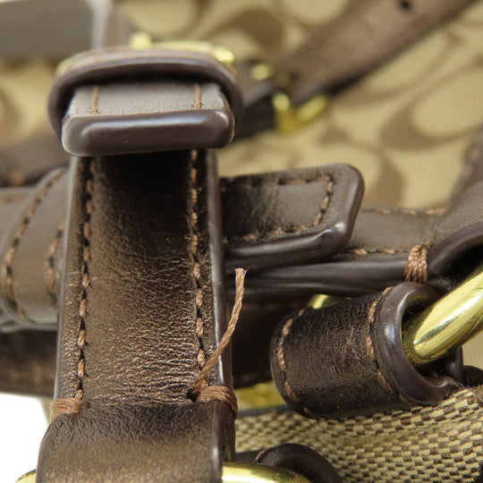 COACH Tote Bag F17726 canvas Brown Signature